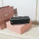 AAA Fake Miu Miu Black Beau Bag| miumiureplica.com Replica Miu Miu Black Beau leather bag - perfect clone with triangle logo