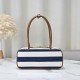 Replica Miu Miu Beau Canvas and Leather Bag - perfect clone with triangle logo