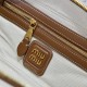 Replica Miu Miu Beau Canvas and Leather Bag - perfect clone with triangle logo