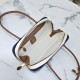 Replica Miu Miu Beau Canvas and Leather Bag - perfect clone with triangle logo