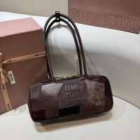 Miu Miu Briarwood Beau leather patchwork bag