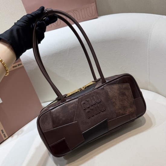 Replica Miu Miu Beau patchwork bag - perfect clone with triangle logo