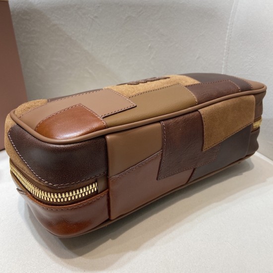 Replica Miu Miu Beau patchwork bag - perfect clone with triangle logo